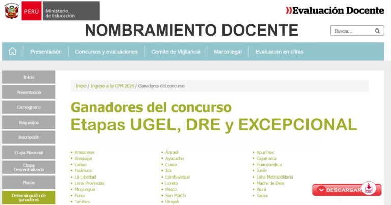 nombramiento docente