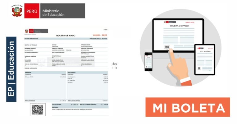 Descargar boleta de pago docente